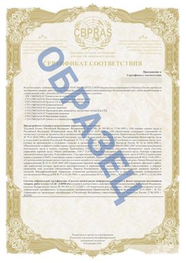 Образец Приложение к СТО 01.064.00220722.2-2020 Уссурийск Сертификат СТО 01.064.00220722.2-2020 
